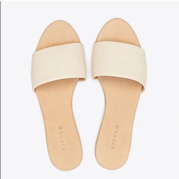 Nisolo Isla Slide Sandal Bone. NWT - Picture 2 of 11